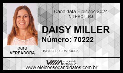 Candidato DAISY MILLER 2024 - NITERÓI - Eleições