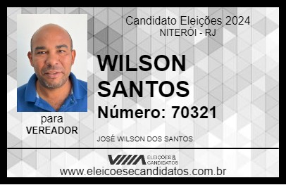 Candidato WILSON SANTOS 2024 - NITERÓI - Eleições