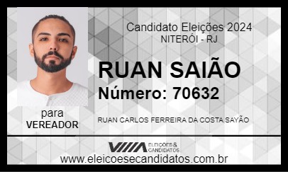 Candidato RUAN SAIÃO 2024 - NITERÓI - Eleições