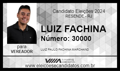 Candidato LUIZ FACHINA 2024 - RESENDE - Eleições