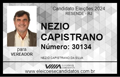 Candidato NEZIO CAPISTRANO 2024 - RESENDE - Eleições