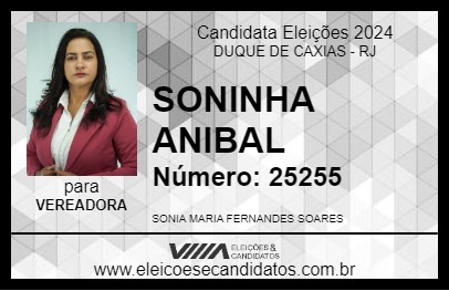 Candidato SONINHA ANIBAL 2024 - DUQUE DE CAXIAS - Eleições