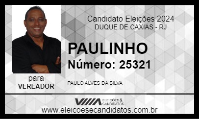 Candidato PAULINHO 2024 - DUQUE DE CAXIAS - Eleições