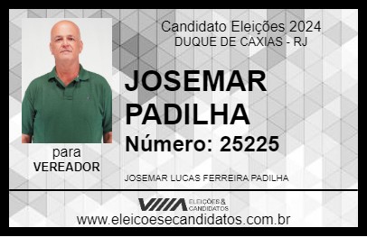 Candidato JOSEMAR PADILHA 2024 - DUQUE DE CAXIAS - Eleições