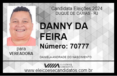 Candidato DANNY DA FEIRA 2024 - DUQUE DE CAXIAS - Eleições