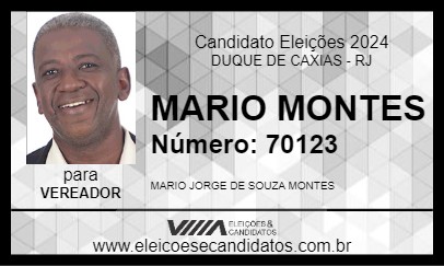 Candidato MARIO MONTES 2024 - DUQUE DE CAXIAS - Eleições