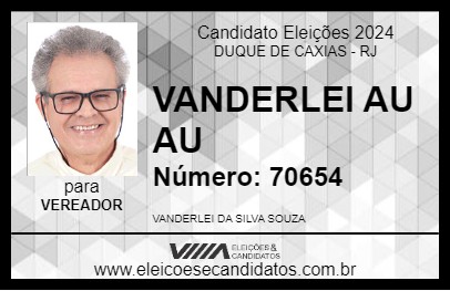 Candidato VANDERLEI AU AU 2024 - DUQUE DE CAXIAS - Eleições