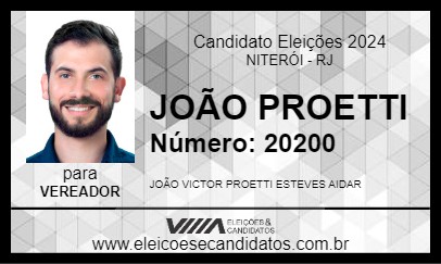 Candidato JOÃO PROETTI 2024 - NITERÓI - Eleições