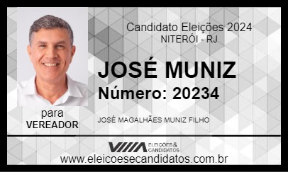 Candidato JOSÉ MUNIZ 2024 - NITERÓI - Eleições