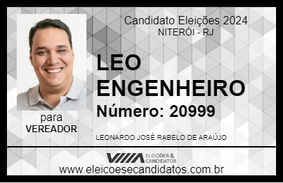 Candidato LEO ENGENHEIRO 2024 - NITERÓI - Eleições