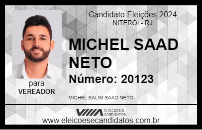 Candidato MICHEL SAAD NETO 2024 - NITERÓI - Eleições