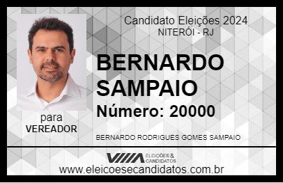 Candidato BERNARDO SAMPAIO 2024 - NITERÓI - Eleições