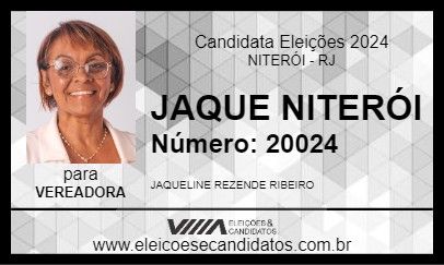 Candidato JAQUE NITERÓI 2024 - NITERÓI - Eleições