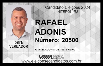 Candidato RAFAEL ADONIS 2024 - NITERÓI - Eleições