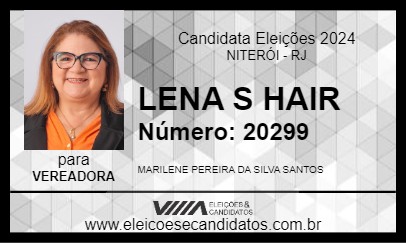 Candidato LENA S HAIR 2024 - NITERÓI - Eleições