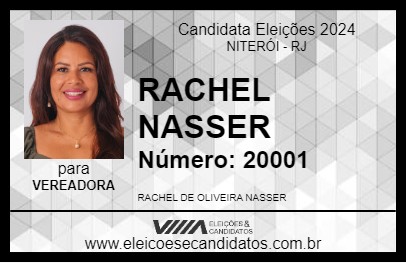 Candidato RACHEL NASSER 2024 - NITERÓI - Eleições