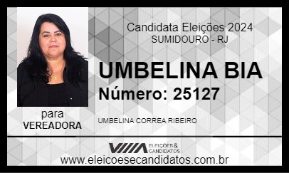 Candidato UMBELINA BIA 2024 - SUMIDOURO - Eleições