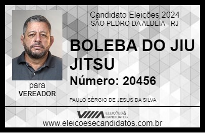 Candidato BOLEBA DO JIU JITSU 2024 - SÃO PEDRO DA ALDEIA - Eleições