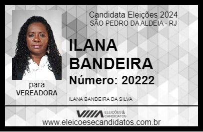 Candidato ILANA BANDEIRA 2024 - SÃO PEDRO DA ALDEIA - Eleições