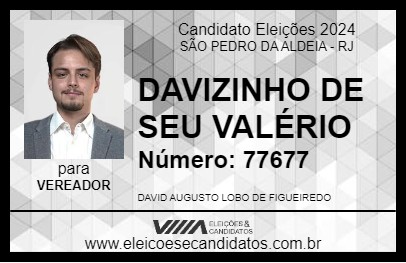 Candidato DAVIZINHO DE SEU VALÉRIO 2024 - SÃO PEDRO DA ALDEIA - Eleições