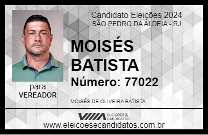 Candidato MOISÉS BATISTA 2024 - SÃO PEDRO DA ALDEIA - Eleições