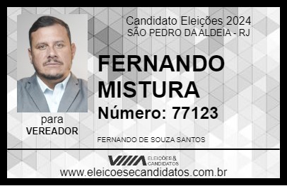 Candidato FERNANDO MISTURA 2024 - SÃO PEDRO DA ALDEIA - Eleições