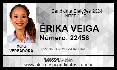 Candidato ÉRIKA VEIGA 2024 - NITERÓI - Eleições