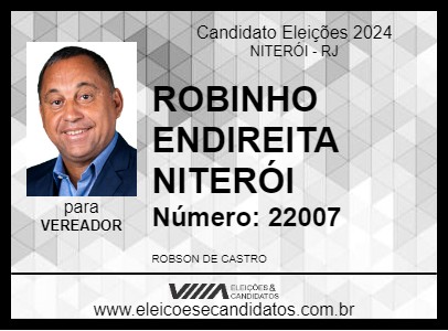 Candidato ROBINHO ENDIREITA NITERÓI 2024 - NITERÓI - Eleições