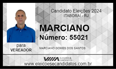 Candidato MARCIANO 2024 - ITABORAÍ - Eleições