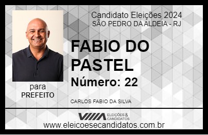 Candidato FABIO DO PASTEL 2024 - SÃO PEDRO DA ALDEIA - Eleições