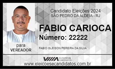 Candidato FABIO CARIOCA 2024 - SÃO PEDRO DA ALDEIA - Eleições