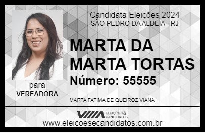 Candidato MARTA DA MARTA TORTAS 2024 - SÃO PEDRO DA ALDEIA - Eleições