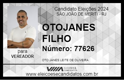 Candidato OTOJANES FILHO 2024 - SÃO JOÃO DE MERITI - Eleições