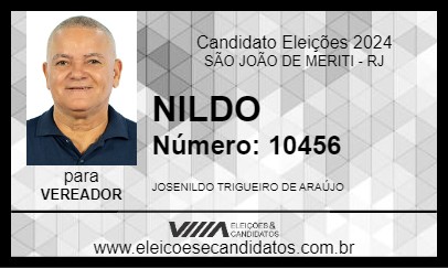 Candidato NILDO 2024 - SÃO JOÃO DE MERITI - Eleições