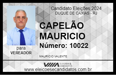 Candidato CAPELÃO MAURICIO 2024 - DUQUE DE CAXIAS - Eleições