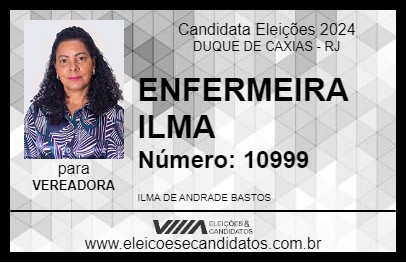 Candidato ENFERMEIRA ILMA 2024 - DUQUE DE CAXIAS - Eleições