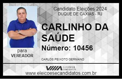 Candidato CARLINHO DA SAÚDE 2024 - DUQUE DE CAXIAS - Eleições