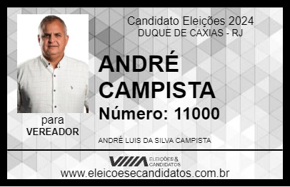 Candidato ANDRÉ CAMPISTA 2024 - DUQUE DE CAXIAS - Eleições