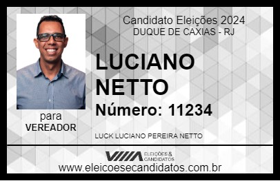 Candidato LUCIANO NETTO 2024 - DUQUE DE CAXIAS - Eleições