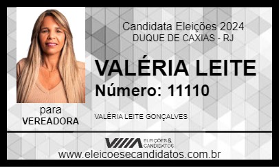 Candidato VALÉRIA LEITE 2024 - DUQUE DE CAXIAS - Eleições