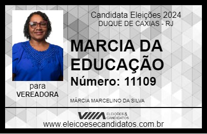 Candidato MARCIA DA EDUCAÇÃO 2024 - DUQUE DE CAXIAS - Eleições