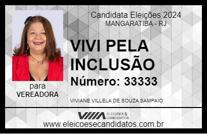 Candidato VIVI PELA INCLUSÃO 2024 - MANGARATIBA - Eleições