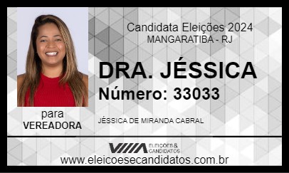 Candidato DRA. JÉSSICA 2024 - MANGARATIBA - Eleições