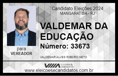 Candidato VALDEMAR DA EDUCAÇÃO 2024 - MANGARATIBA - Eleições