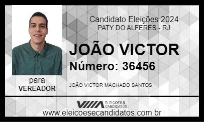 Candidato JOÃO VICTOR 2024 - PATY DO ALFERES - Eleições