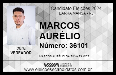 Candidato MARCOS AURÉLIO 2024 - BARRA MANSA - Eleições