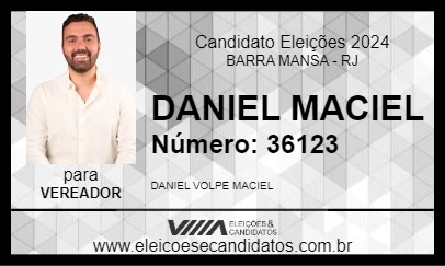 Candidato DANIEL MACIEL 2024 - BARRA MANSA - Eleições