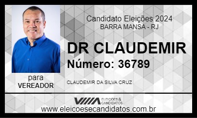 Candidato DR CLAUDEMIR 2024 - BARRA MANSA - Eleições