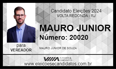 Candidato MAURO JUNIOR 2024 - VOLTA REDONDA - Eleições