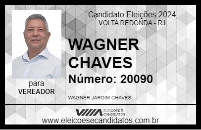 Candidato WAGNER CHAVES 2024 - VOLTA REDONDA - Eleições